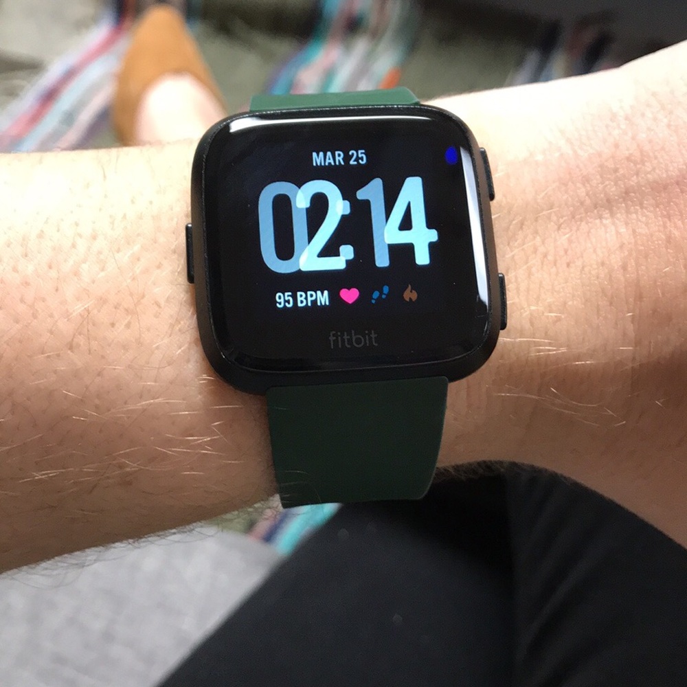 Fitbit Versa with two extra bands